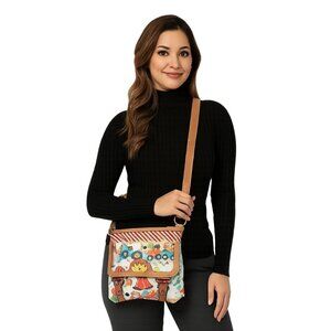 Lily Bloom Crossbody Bag Shoulder Handbag Purse Santa Christmas Women's Woman's